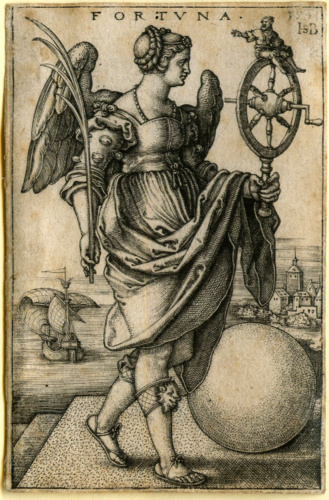 La Fortuna. Grabado de Hans Sebald Beham (siglo XVI) La Fortuna. Grabado de Hans Sebald Beham (siglo XVI)