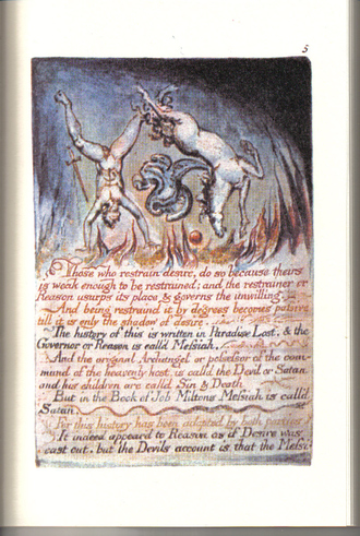 El Matrimonio del Cielo y el Infierno de William Blake (Fragmento)