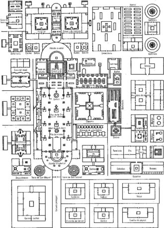 Plano del Monasterio de Saint-Gall. Año 820 d.C.