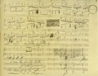 Manuscrito de Chopin Manuscrito de Chopin