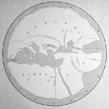 Mapa de Hecateo de Mileto (ca. 500 a.C.)