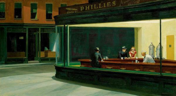 Nighthawks 1942, Edward Hopper Nighthawks 1942, Edward Hopper