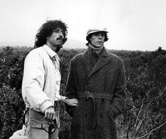 Ivan Zulueta a la izquierda y Will More durante el rodaje de Arrebato Ivan Zulueta a la izquierda y Will More durante el rodaje de Arrebato