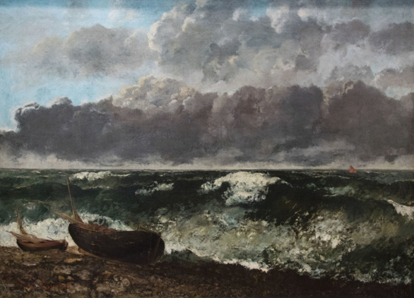 La mer orangeuse de Gustave Courbet