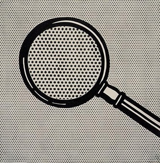 Roy Lichtenstein Magnifying glass