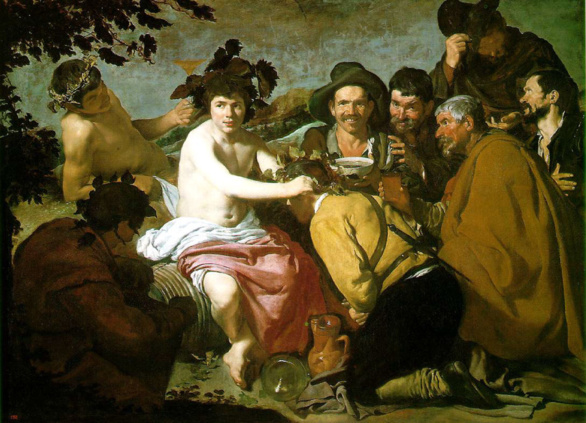 Los Borrachos - en realidad El Triunfo de Baco- de Diego Velázquez 1628-1629