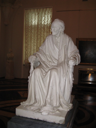 Voltaire sedente. Jean Antoine Houdon. 1781