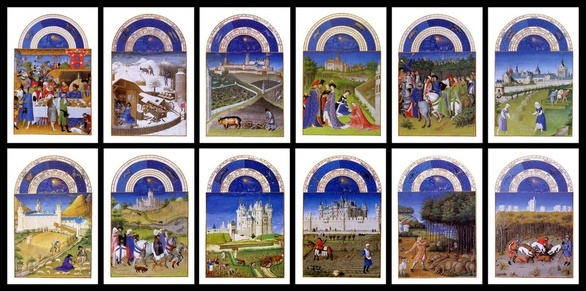 Iluminaciones de El libro de las horas del Duque de Berry. ca. 1410