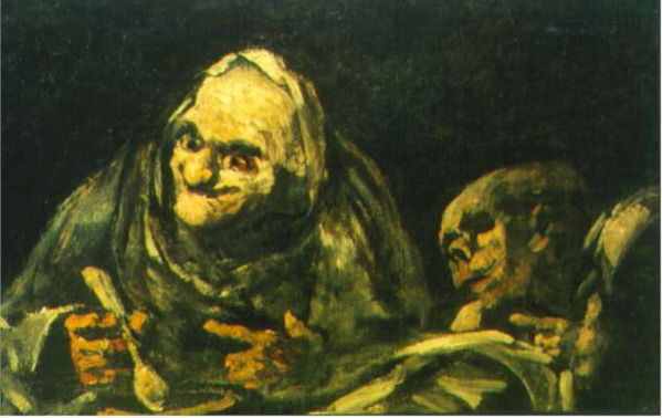 Francisco de Goya. Viejos Francisco de Goya. Viejos