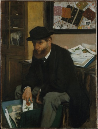 El coleccionista de postales de Edgard Degas 1866