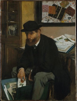 El coleccionista de postales de Edgard Degas 1866 El coleccionista de postales de Edgard Degas 1866