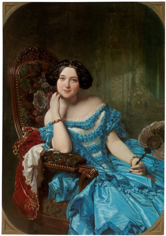 Amalia de Llano y Dotres, condesa de Vilches. Federico Madrazo. 1853 Amalia de Llano y Dotres, condesa de Vilches. Federico Madrazo. 1853