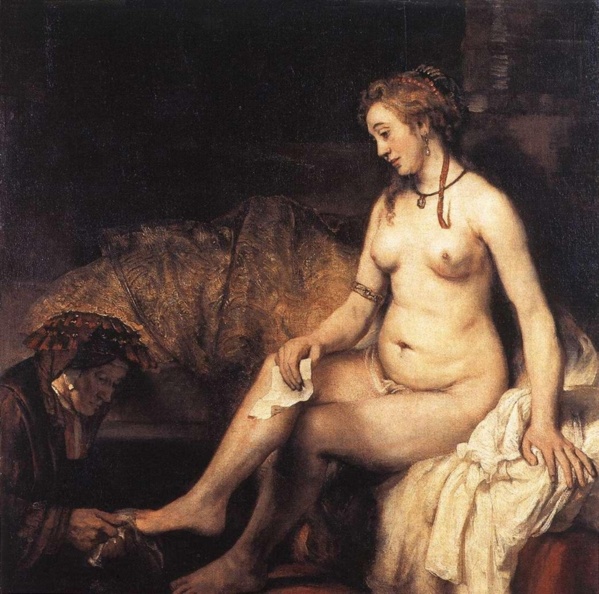 Bathsheba with David's letter Rembrandt  (1654)