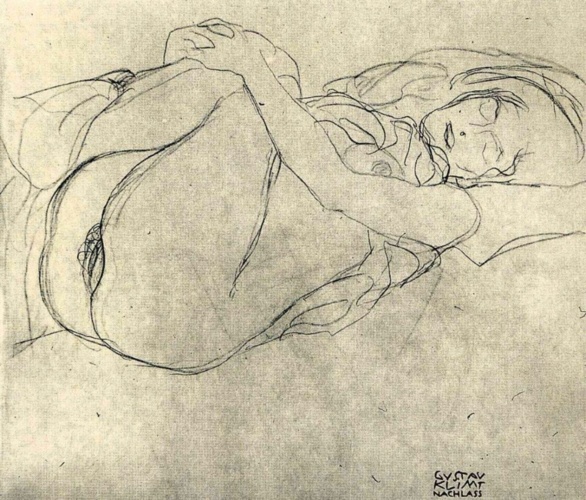 Boceto de Gustav Klimt ca.1916