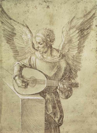 Ángel laudista. Albert Durero Ángel laudista. Albert Durero