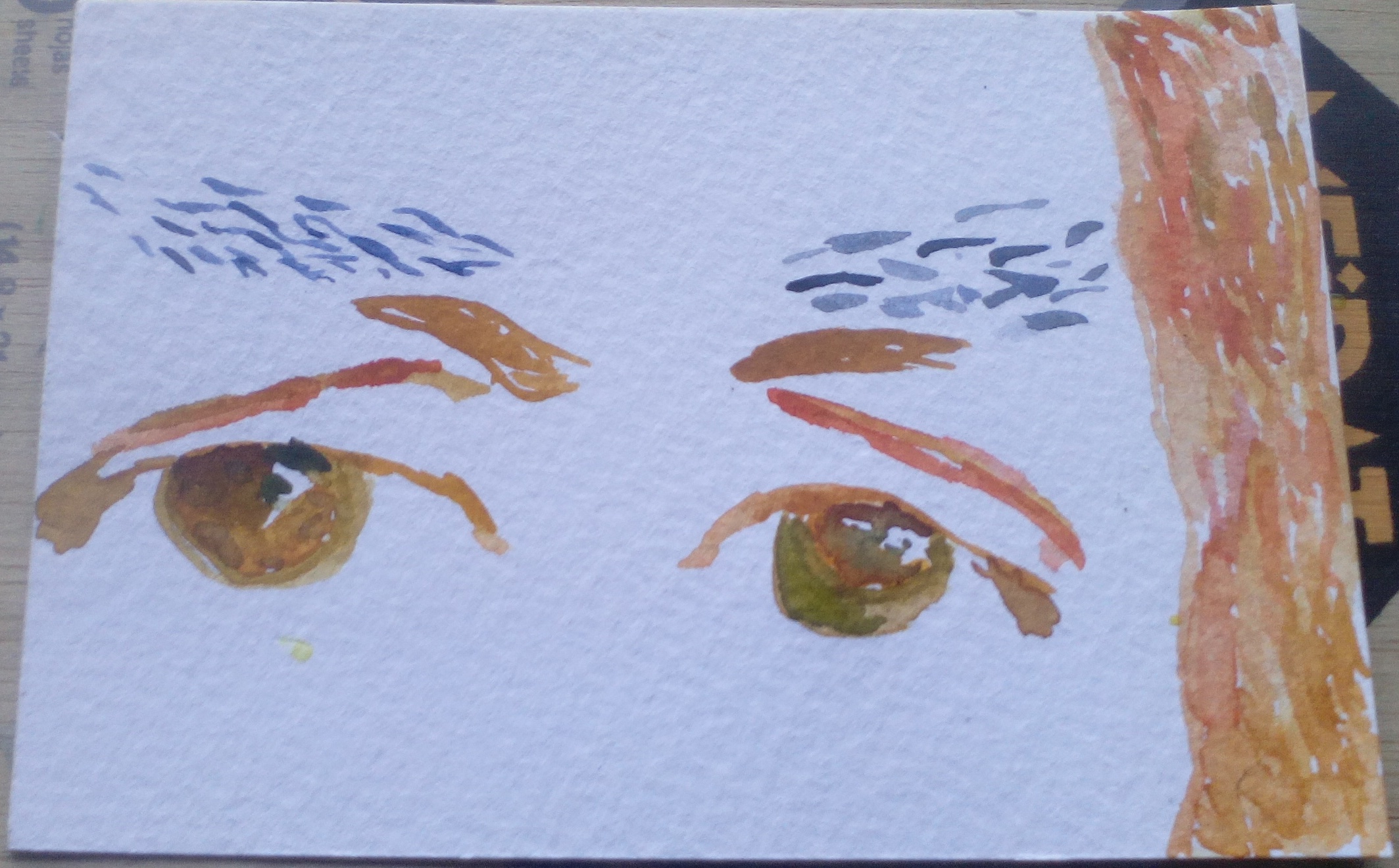 Autorretrato. Acuarela sobre papel. Agosto 2017 Autorretrato. Acuarela sobre papel. Agosto 2017