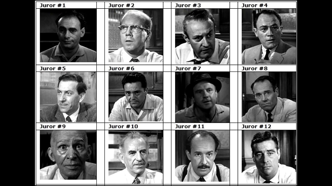 Los jurados de la película dirigida por Sidney Lumet Los jurados de la película dirigida por Sidney Lumet
