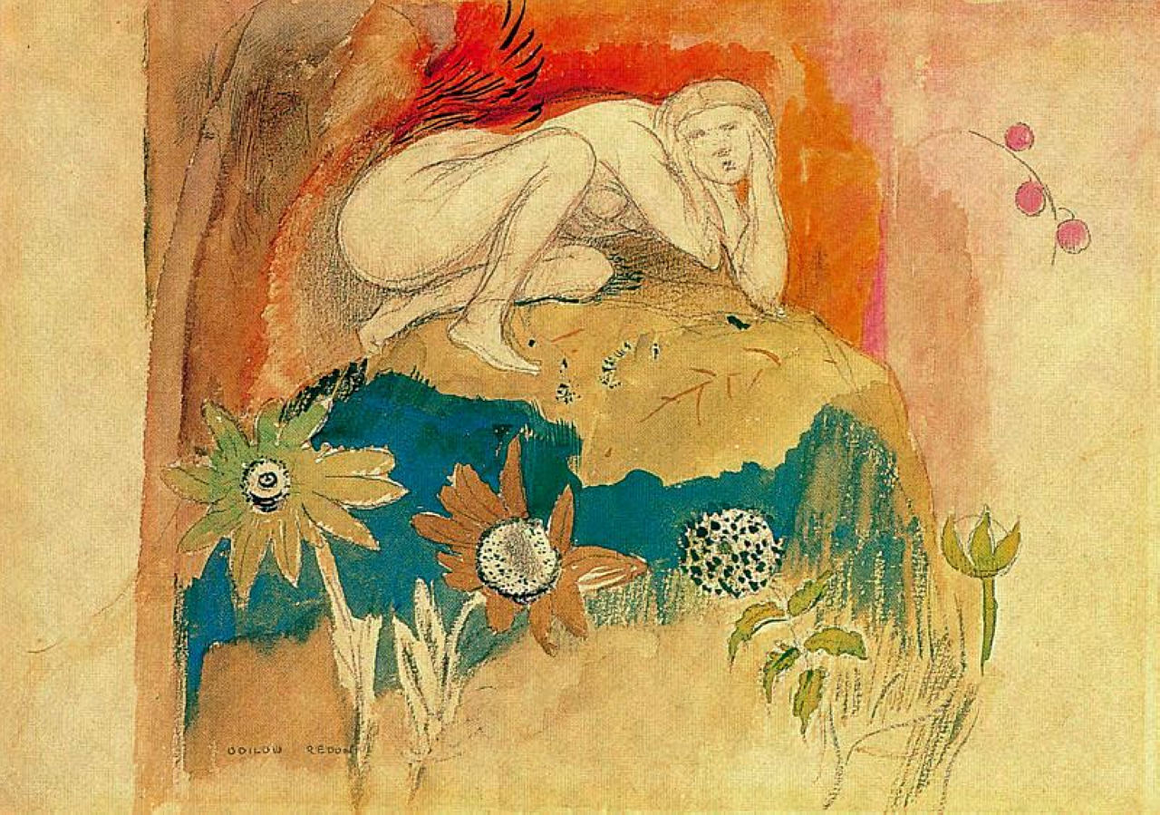 Tentation de Odilon Redon 1912