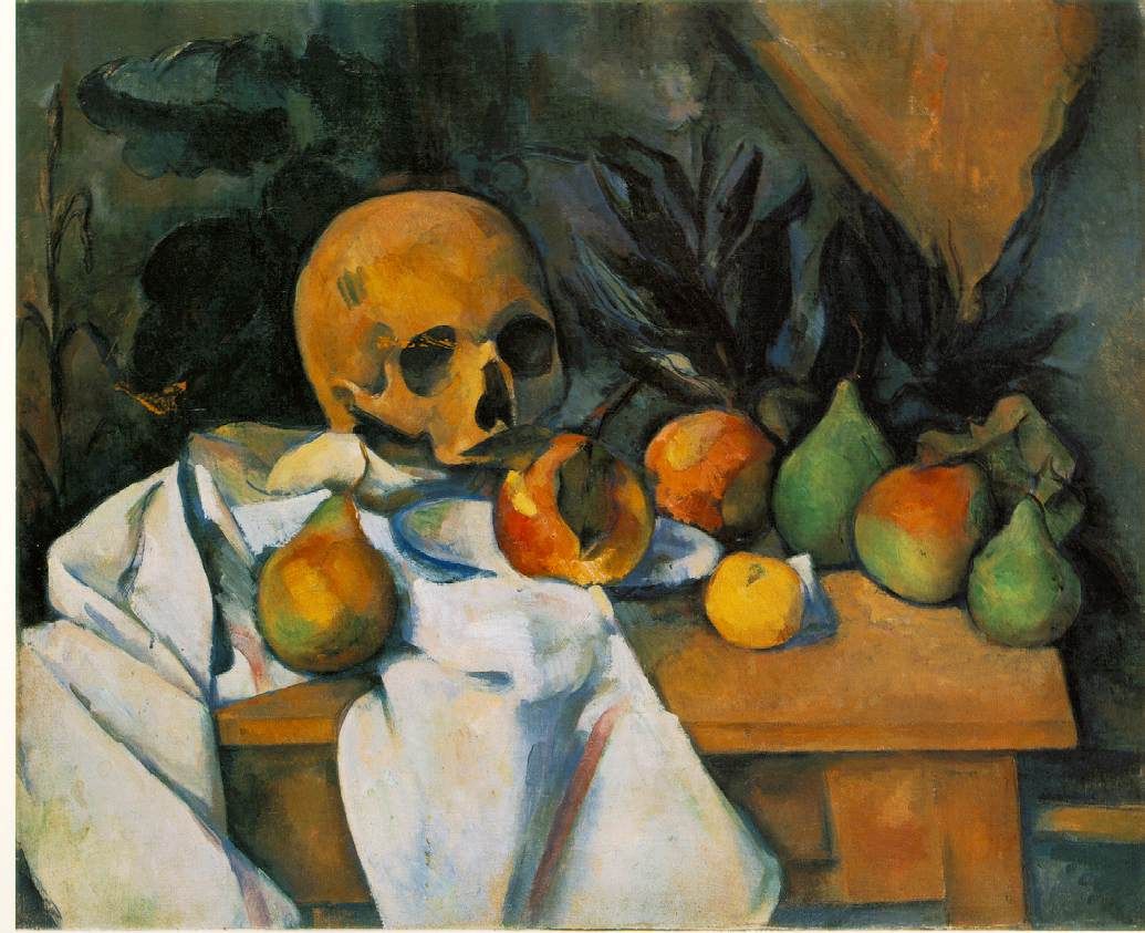 Naturaleza muerta con cráneo de Paul Cezanne 1898