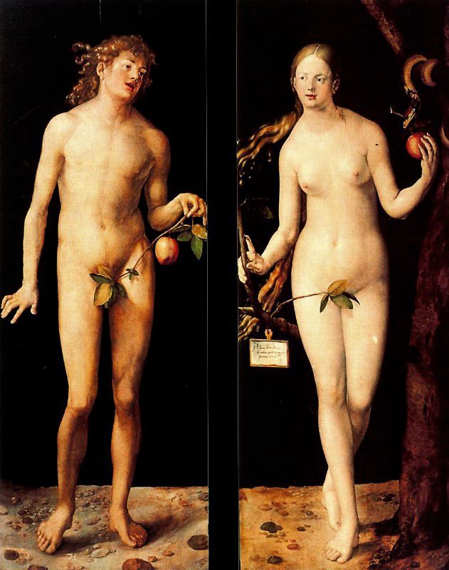 Eva y Adán de Alberto Durero. 1507