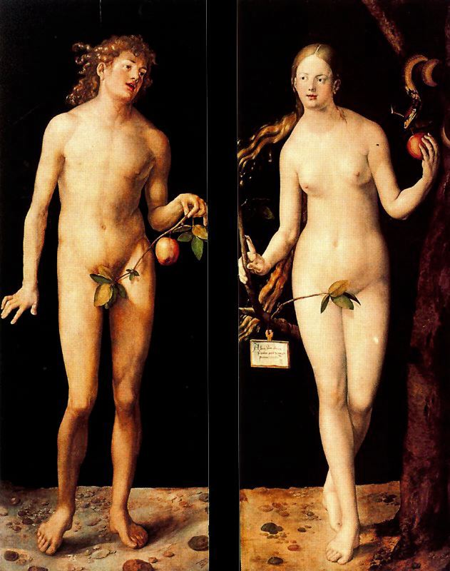 Eva y Adán de Alberto Durero. 1507 Eva y Adán de Alberto Durero. 1507