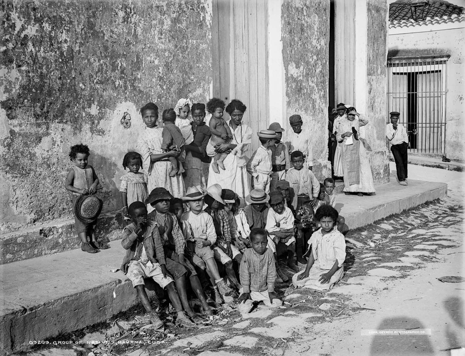 Niños de La Habana en 1900