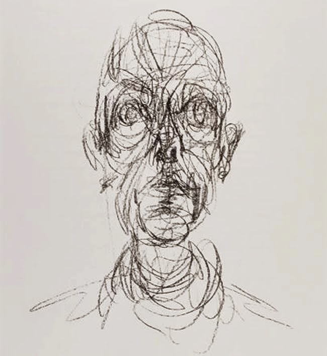 Rostro. Dibujo de Alberto Giacometti Rostro. Dibujo de Alberto Giacometti