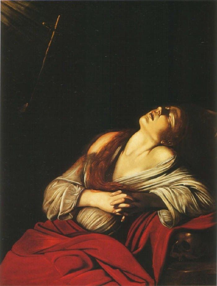 María Magdalena en éxtasis. Caravaggio. 1610