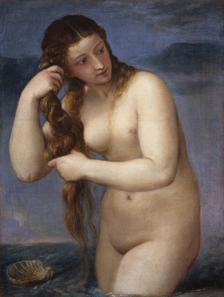 Venus anadiomena. Tiziano. 1520 Venus anadiomena. Tiziano. 1520