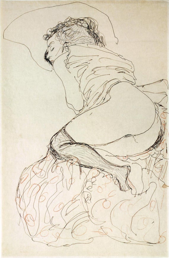 Mujer tumbada. Gustav Klimmt. 1912 Mujer tumbada. Gustav Klimmt. 1912