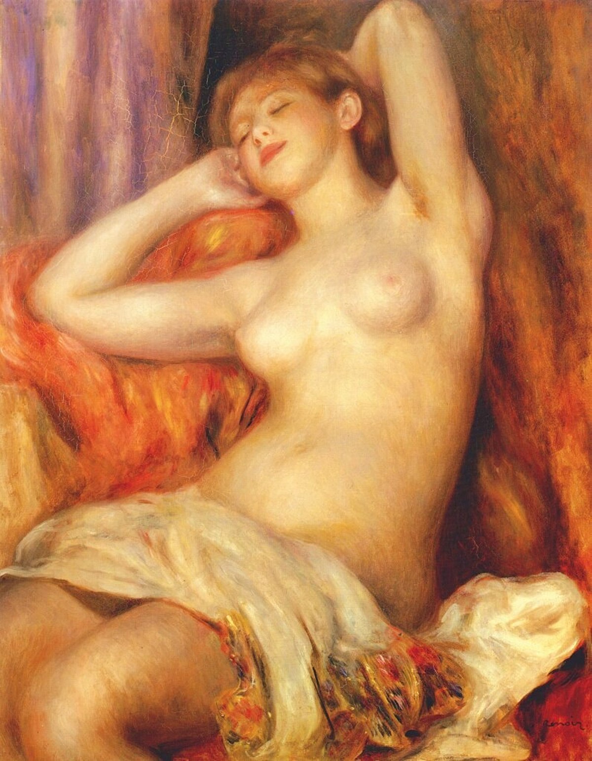La baigneuse endormie par Auguste Renoir. 1897 La baigneuse endormie par Auguste Renoir. 1897