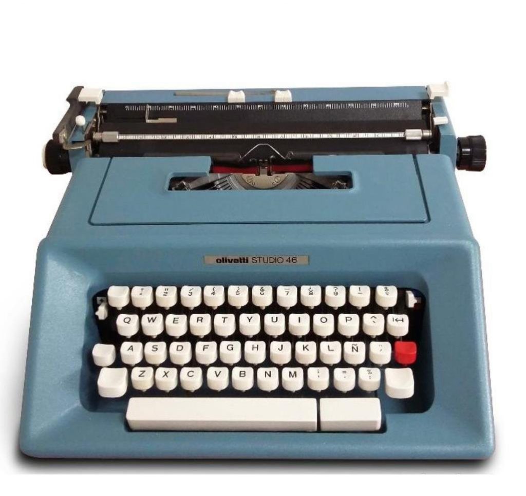 Mi máquina de escribir. Regalo de Julia en noviembre de 1978