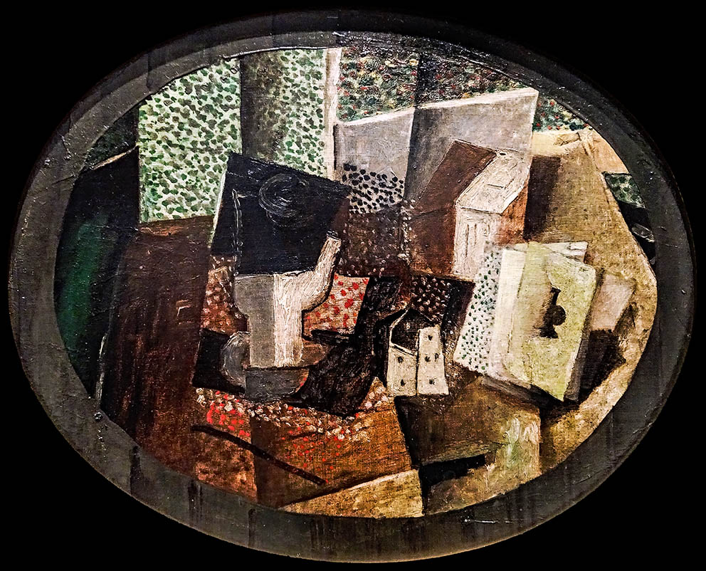 Naipes y dados de George Braque. 1914 Naipes y dados de George Braque. 1914