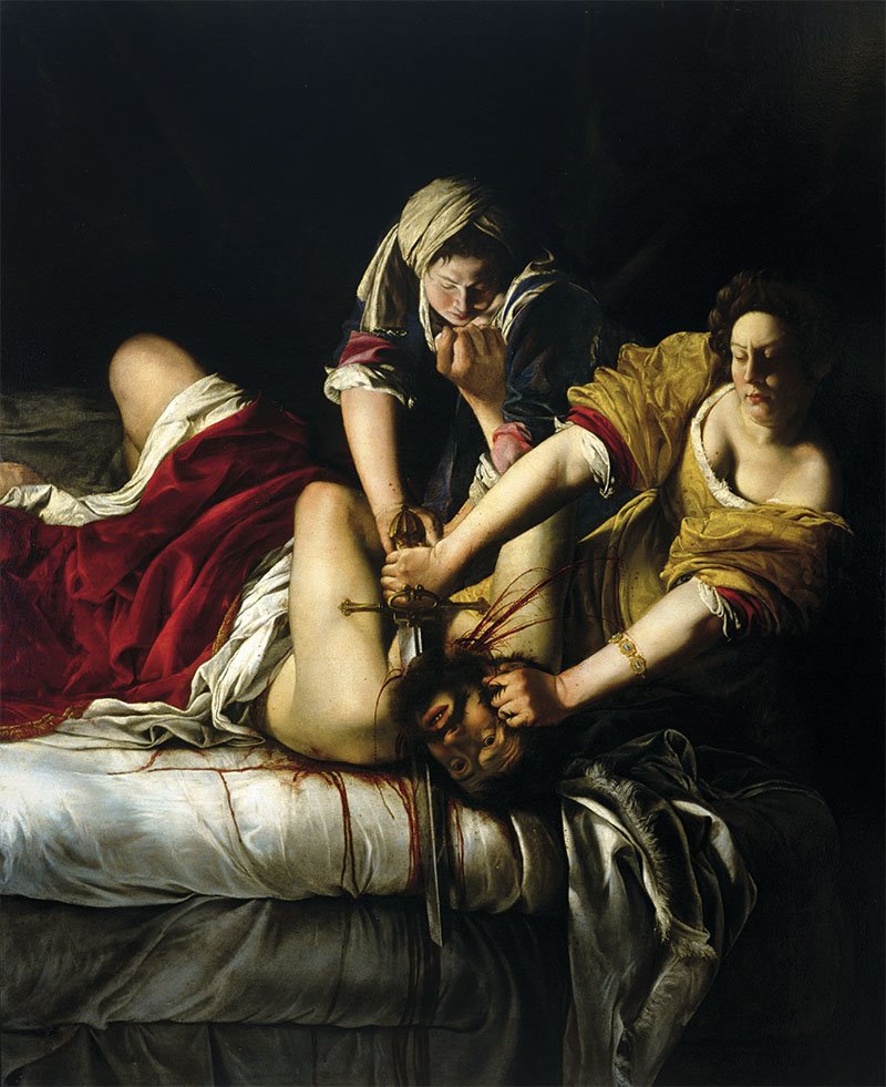 Judith decapitando a Holofernes de Artemisia Gentileschi. 1613 Judith decapitando a Holofernes de Artemisia Gentileschi. 1613