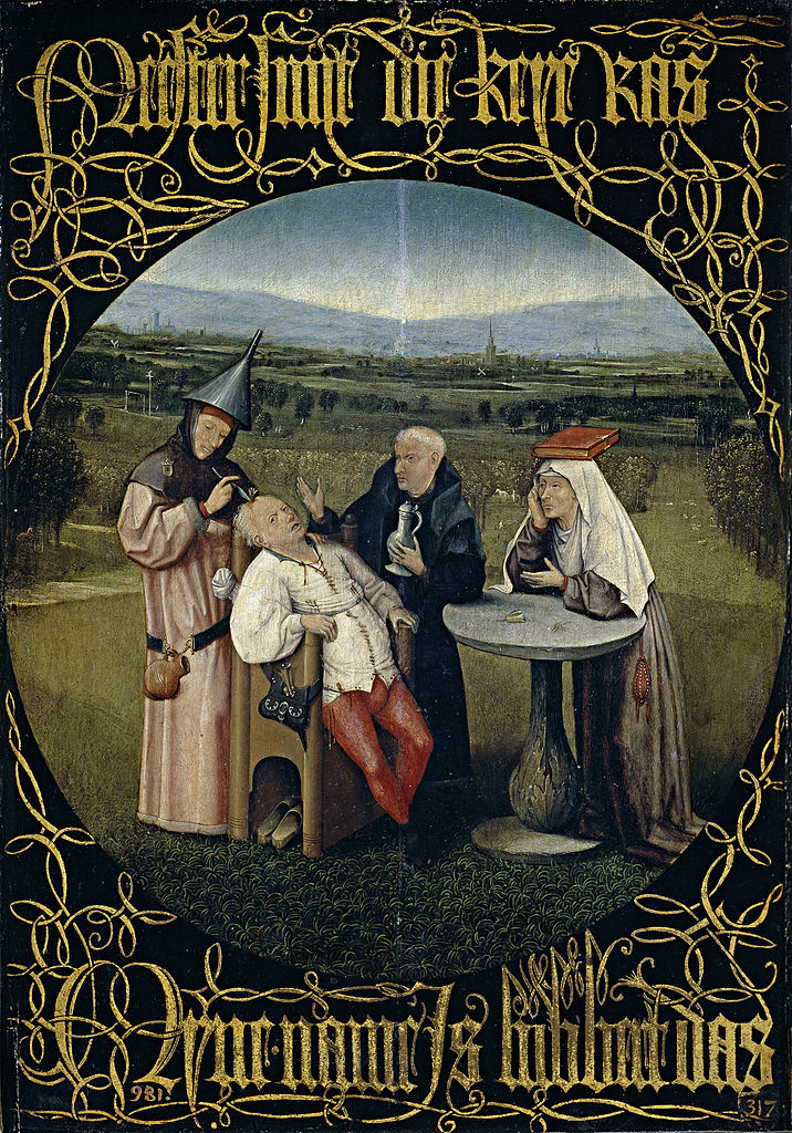 Extracción de la piedra de la locura de El Bosco ca. 1495-1516 Extracción de la piedra de la locura de El Bosco ca. 1495-1516