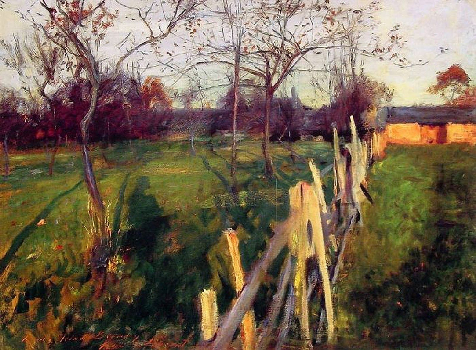 Home fields de John Singer Sargent. 1885