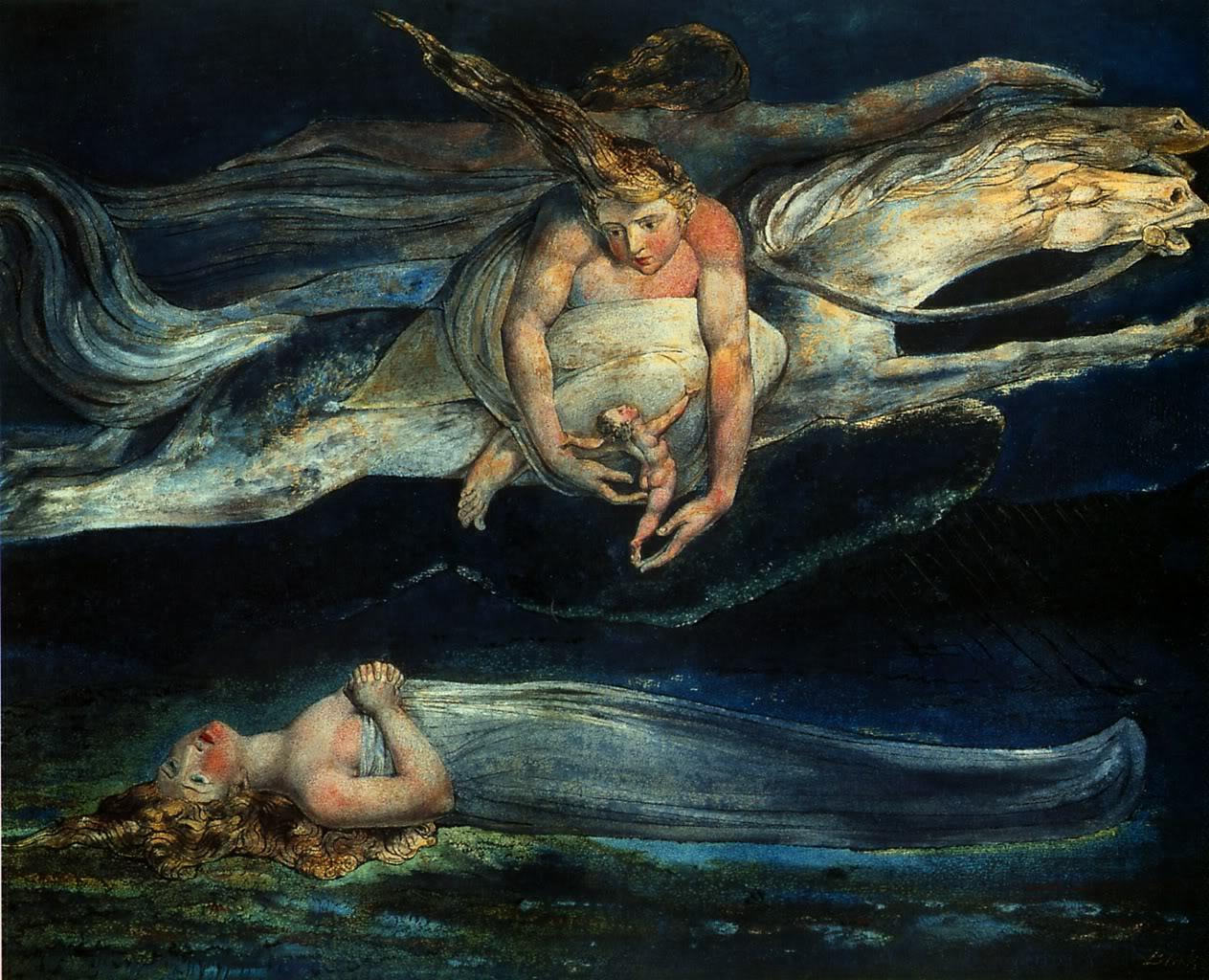 Pity de William Blake basado en Macbeth (1795)