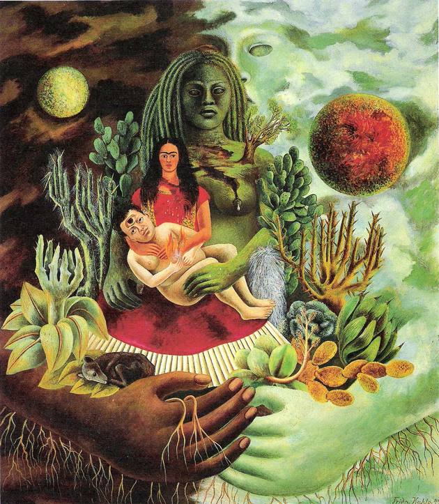 El abrazo de amor del Universo. Frida Kahlo. 1949