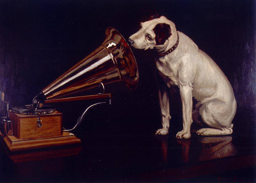 His master's voice Francis James Barraud 1899 His master's voice Francis James Barraud 1899