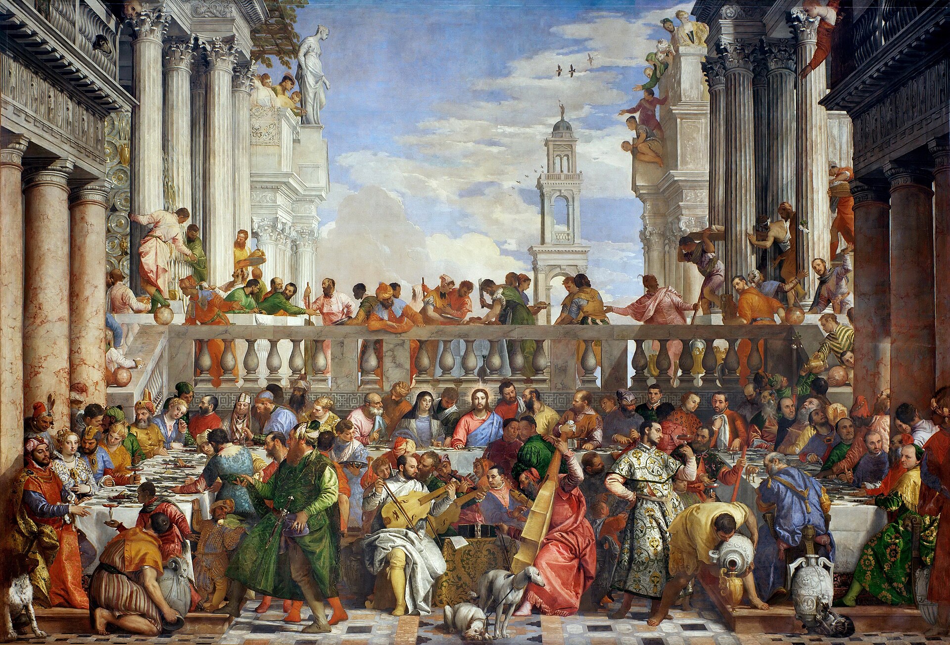 Las bodas de Caná. Pablo Veronese 1562-1563